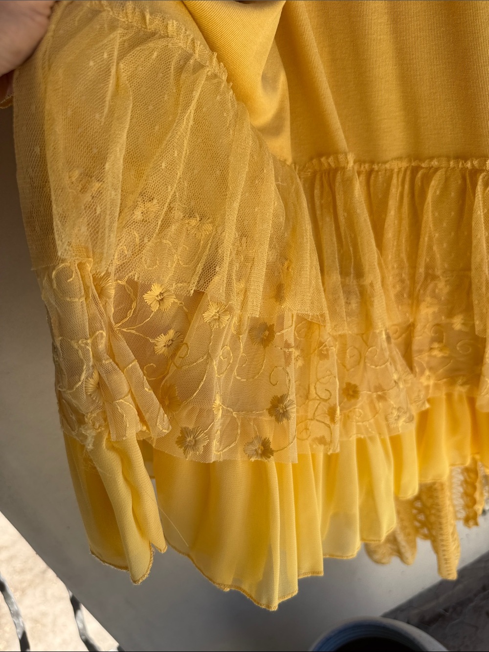 Origami Lace Kimono Dress SET Bell Sleeve Hi-Lo Duster long layers XL XXL 1X NEW - Picture 15 of 16